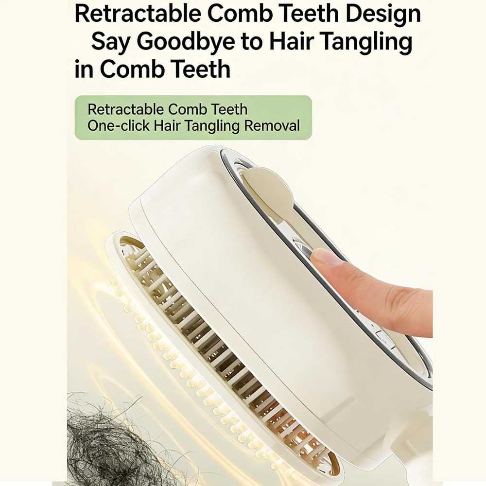 New Electric Steam Hair Brush - Rechargeable Detangling Comb