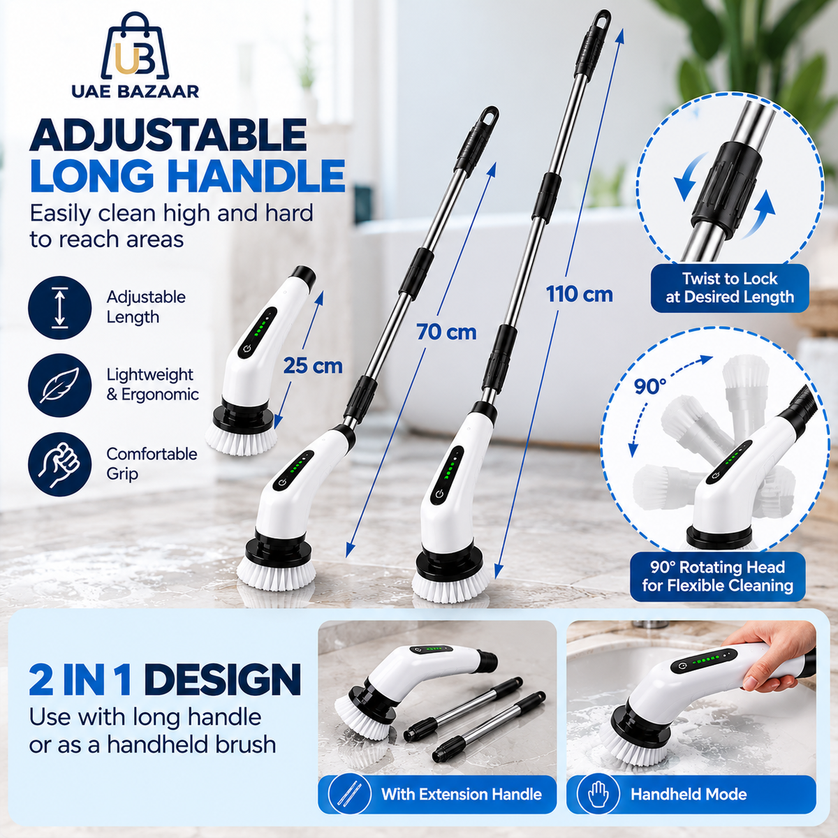Electric Cleaning Brush – Multi-Purpose Scrubber