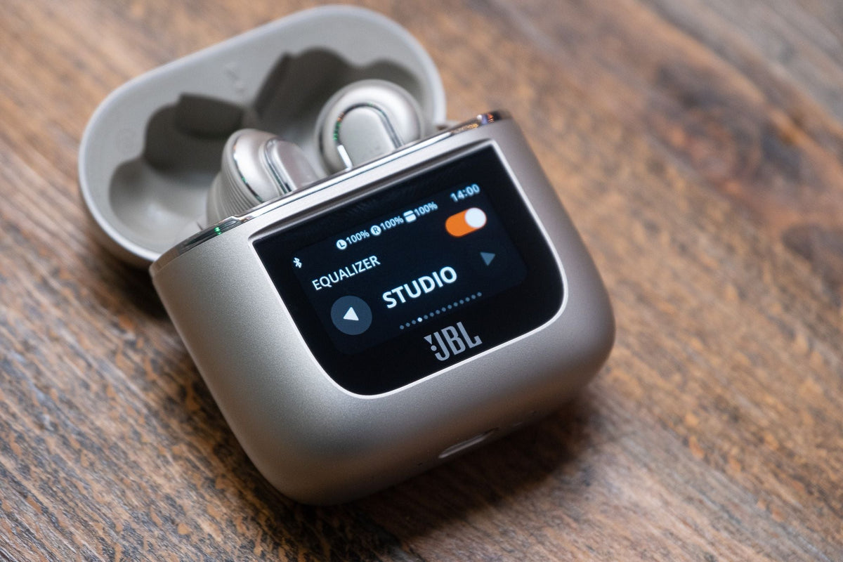 True Wireless Earbuds with Smart Touchscreen Case
