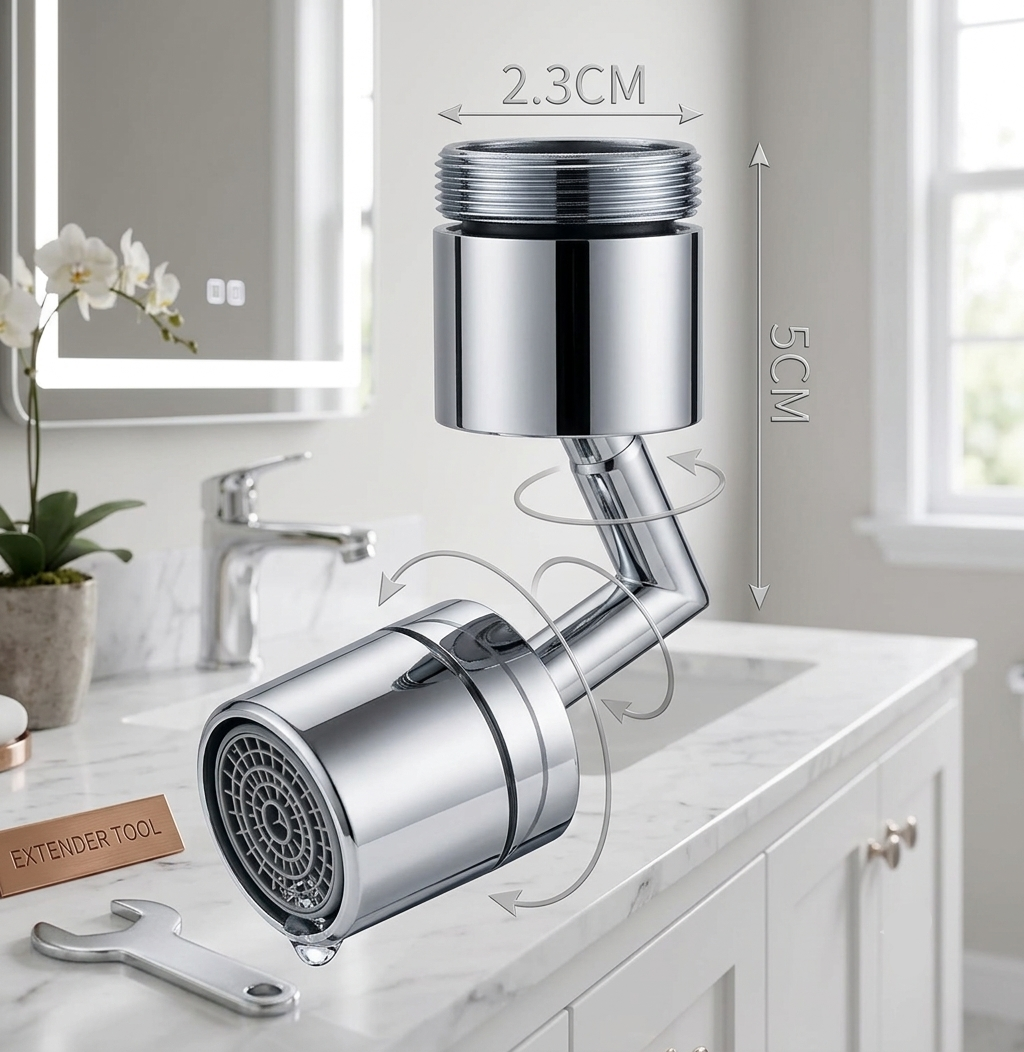Universal 720° Rotating Faucet Extender